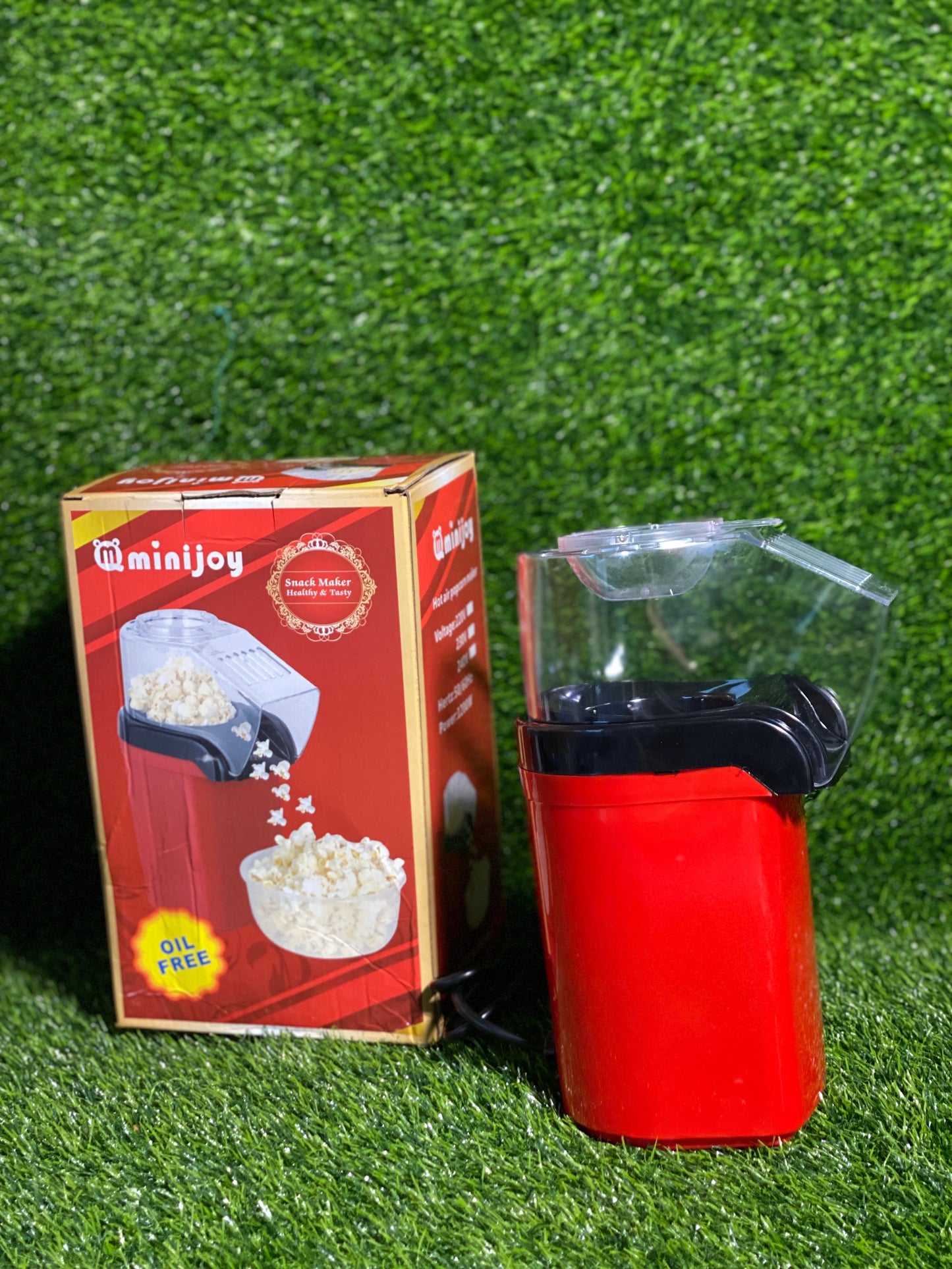 Electric Popcorn Maker | Oil free hot air fast Popcorn machine | Mini Portable air popping home use popper maker for kids
