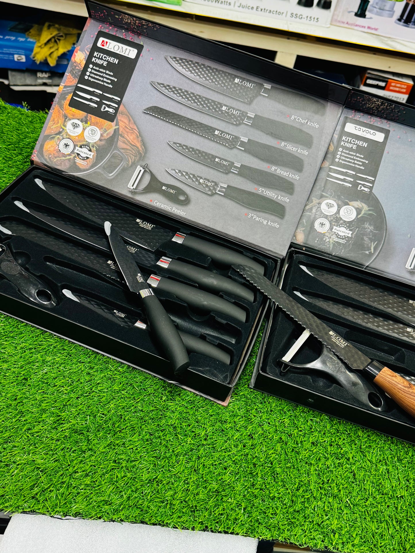 German Lott imported 6 pieces knife set . Anti-bacterial coating. High Quality