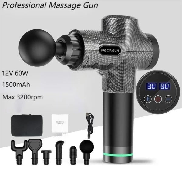 MDHL Rechargable gun massager. 6 Attachment. 30 speed lavel . Big battery