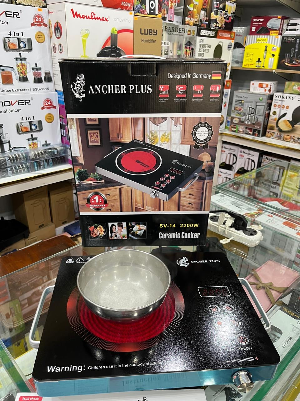 Ancher plus German universal Electric Stove . Infrared cooker 2200Watt hot plate