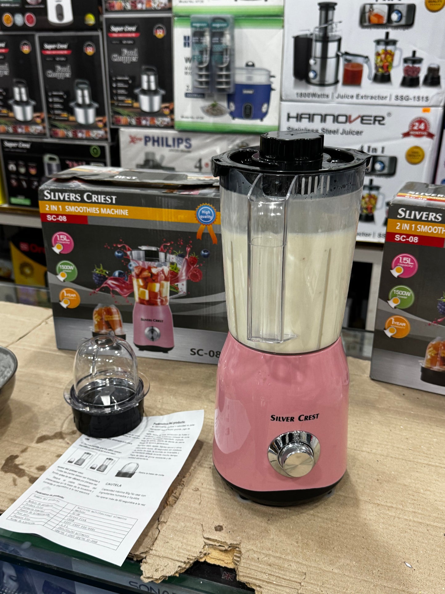 Silver crest 2 in 1 Blender high Quality unbreakable jug