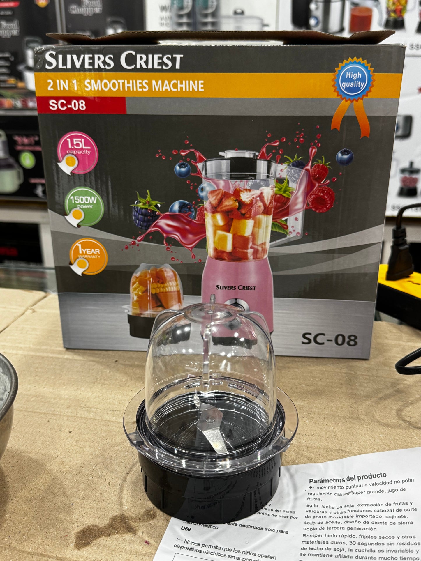 Silver crest 2 in 1 Blender high Quality unbreakable jug