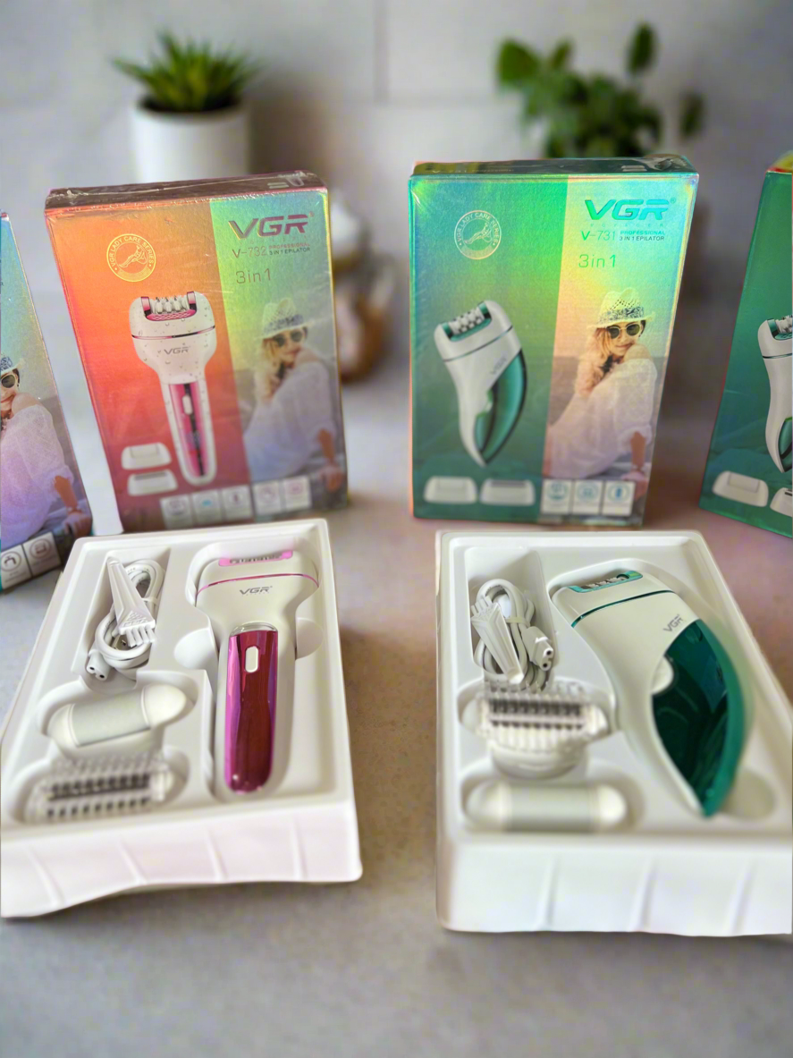 Orginal VGR 3 in 1 Epilator. Shaver trimmer Model .V731 & V732