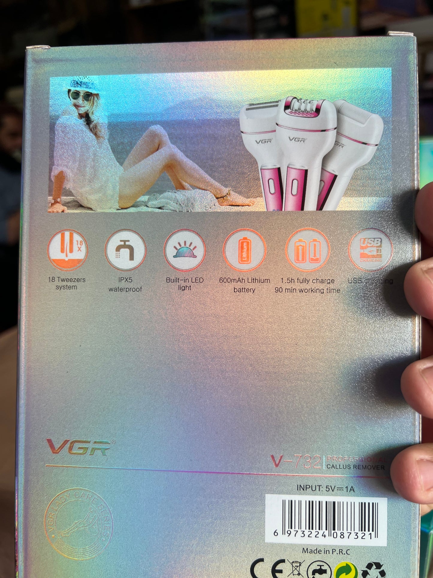 Orginal VGR 3 in 1 Epilator. Shaver trimmer Model .V731 & V732
