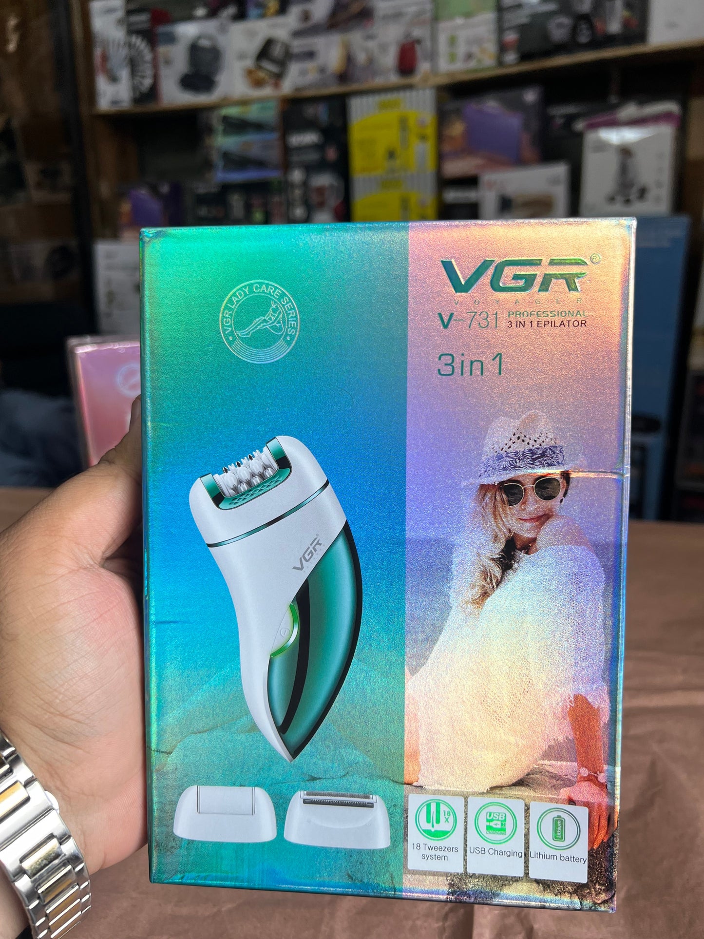 Orginal VGR 3 in 1 Epilator. Shaver trimmer Model .V731 & V732