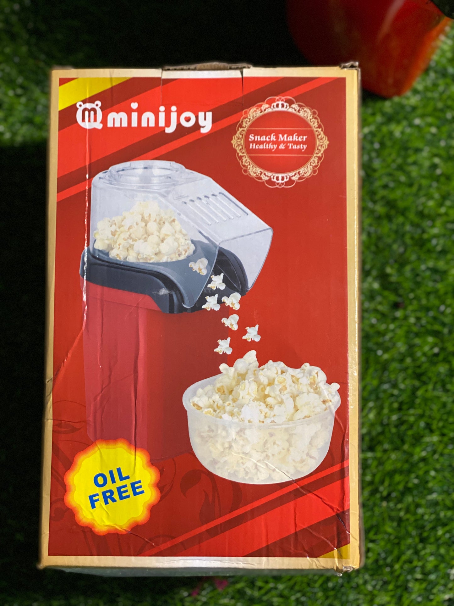 Electric Popcorn Maker | Oil free hot air fast Popcorn machine | Mini Portable air popping home use popper maker for kids
