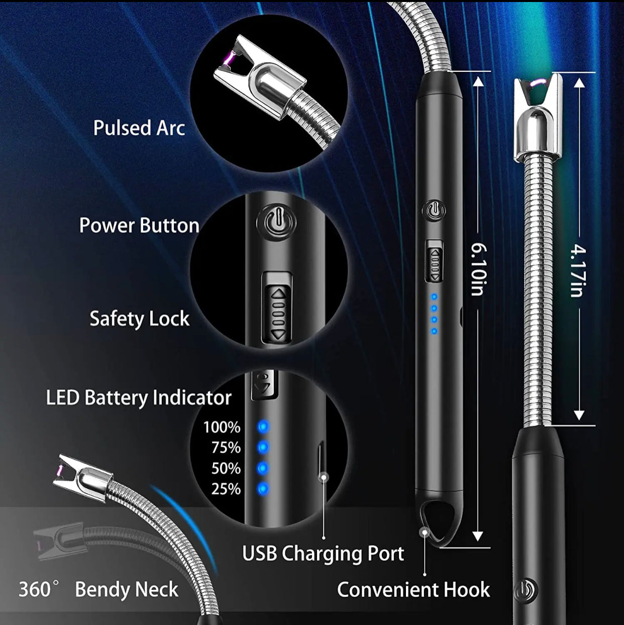 Chargeable Flexible Electric Lighter IEL-2000
