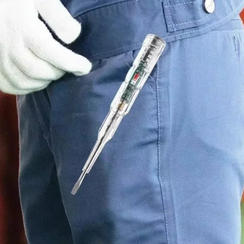 AC24-250V DC12-24V Intelligent Voltage Tester Pen Electric Screwdriver Test Pencil Induction Power Detector Circuit Indicator