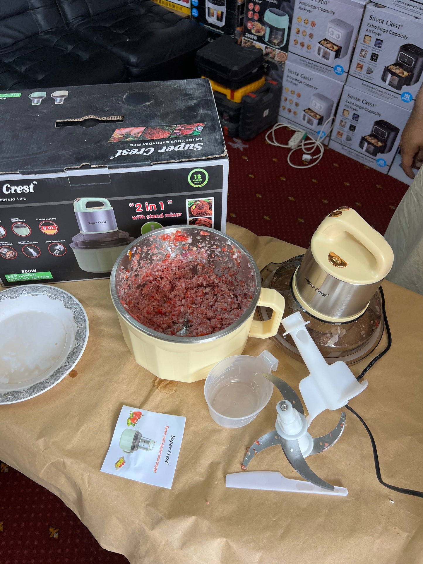 Super Crest Lott imported 2 in 1 Chopper + Stand Mixer