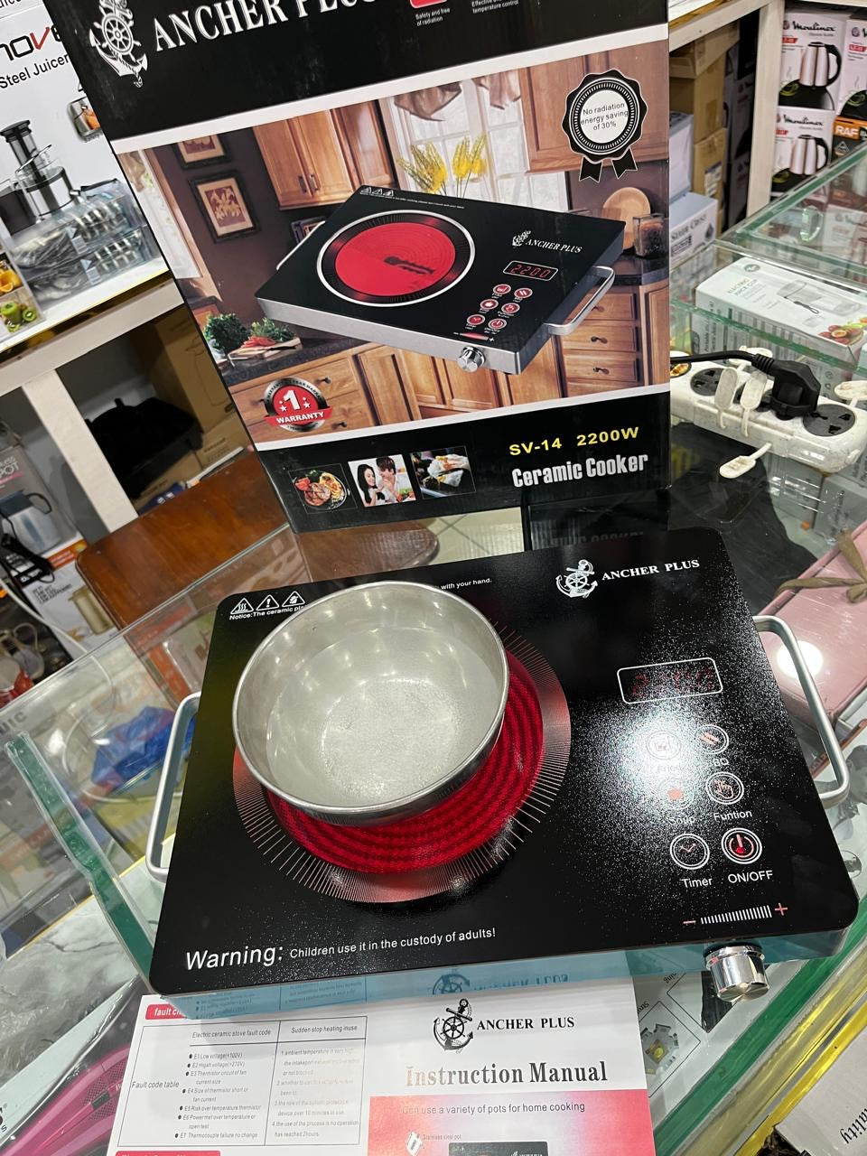 Ancher plus German universal Electric Stove . Infrared cooker 2200Watt hot plate