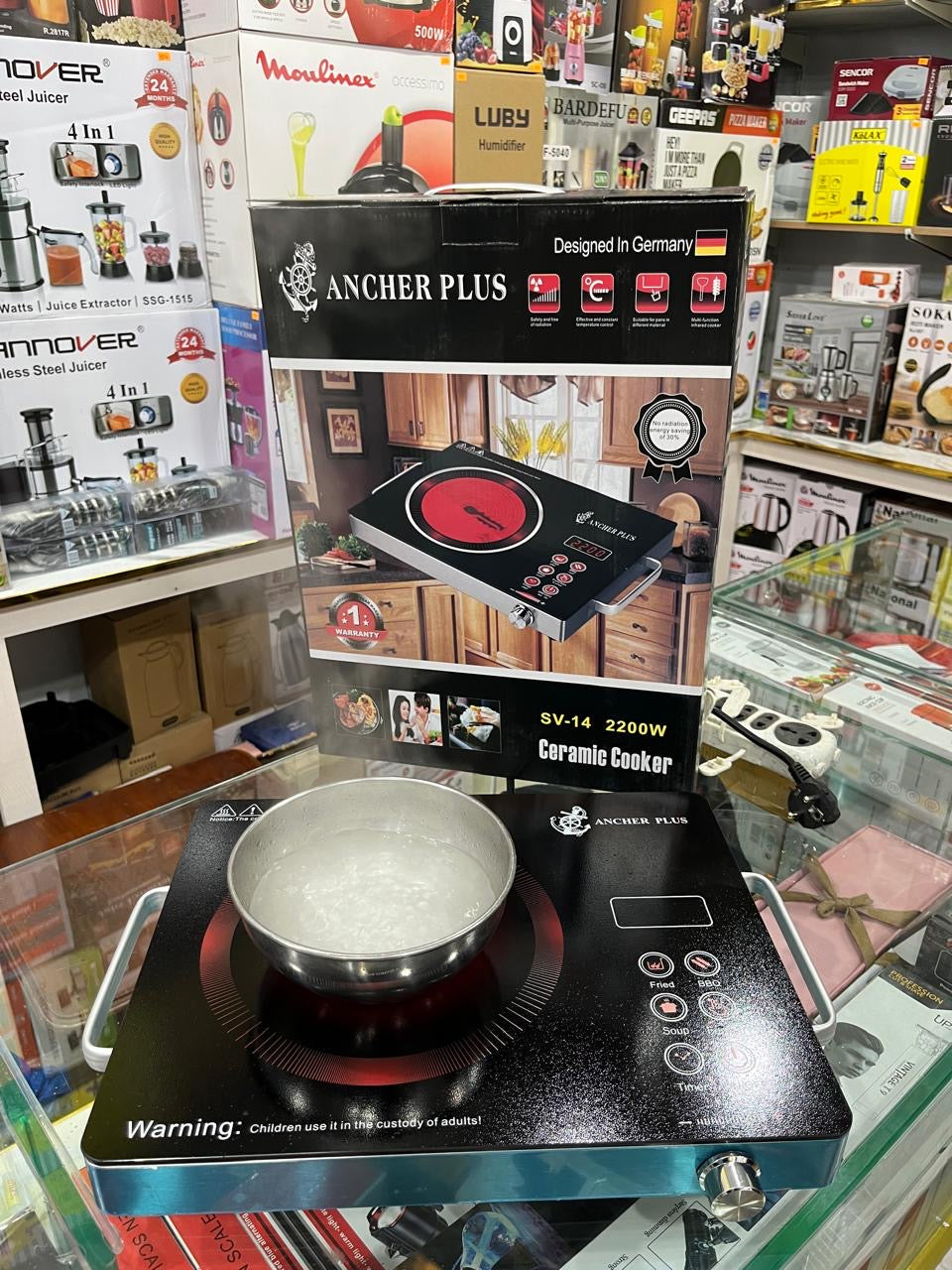 Ancher plus German universal Electric Stove . Infrared cooker 2200Watt hot plate