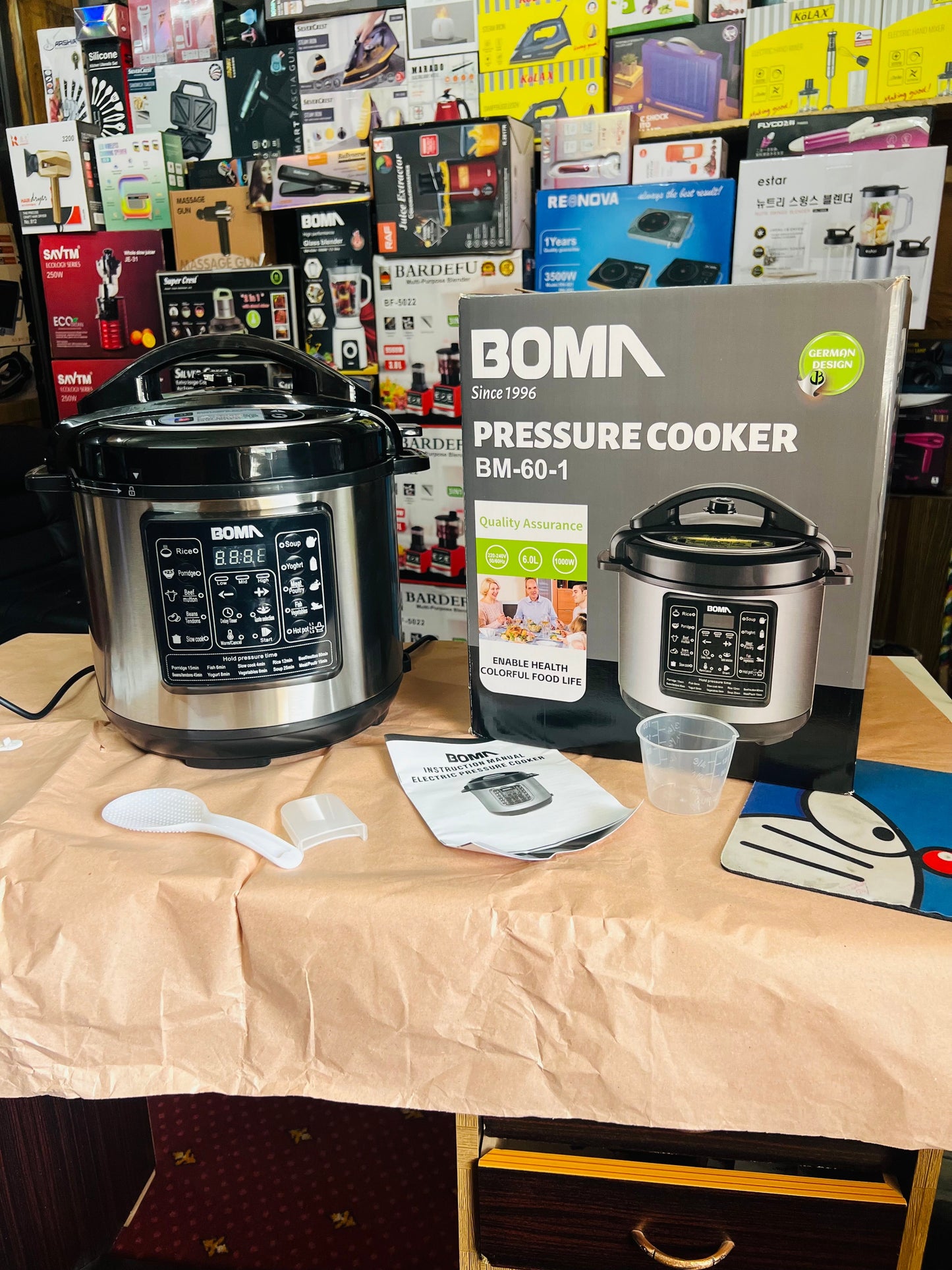 Boma 6 Liter Electric Pressure cooker . Multiple Function.