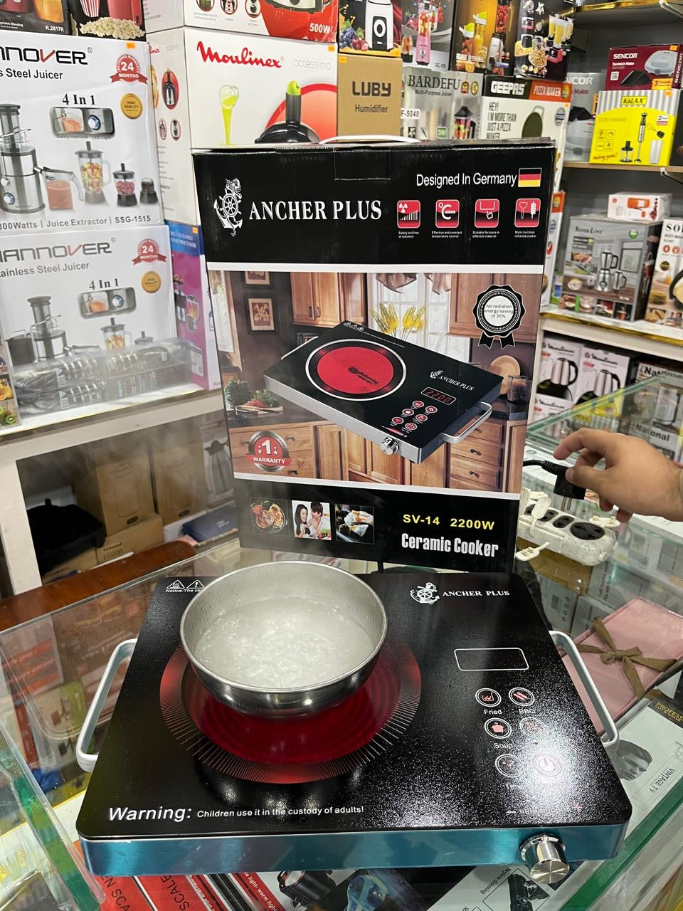 Ancher plus German universal Electric Stove . Infrared cooker 2200Watt hot plate