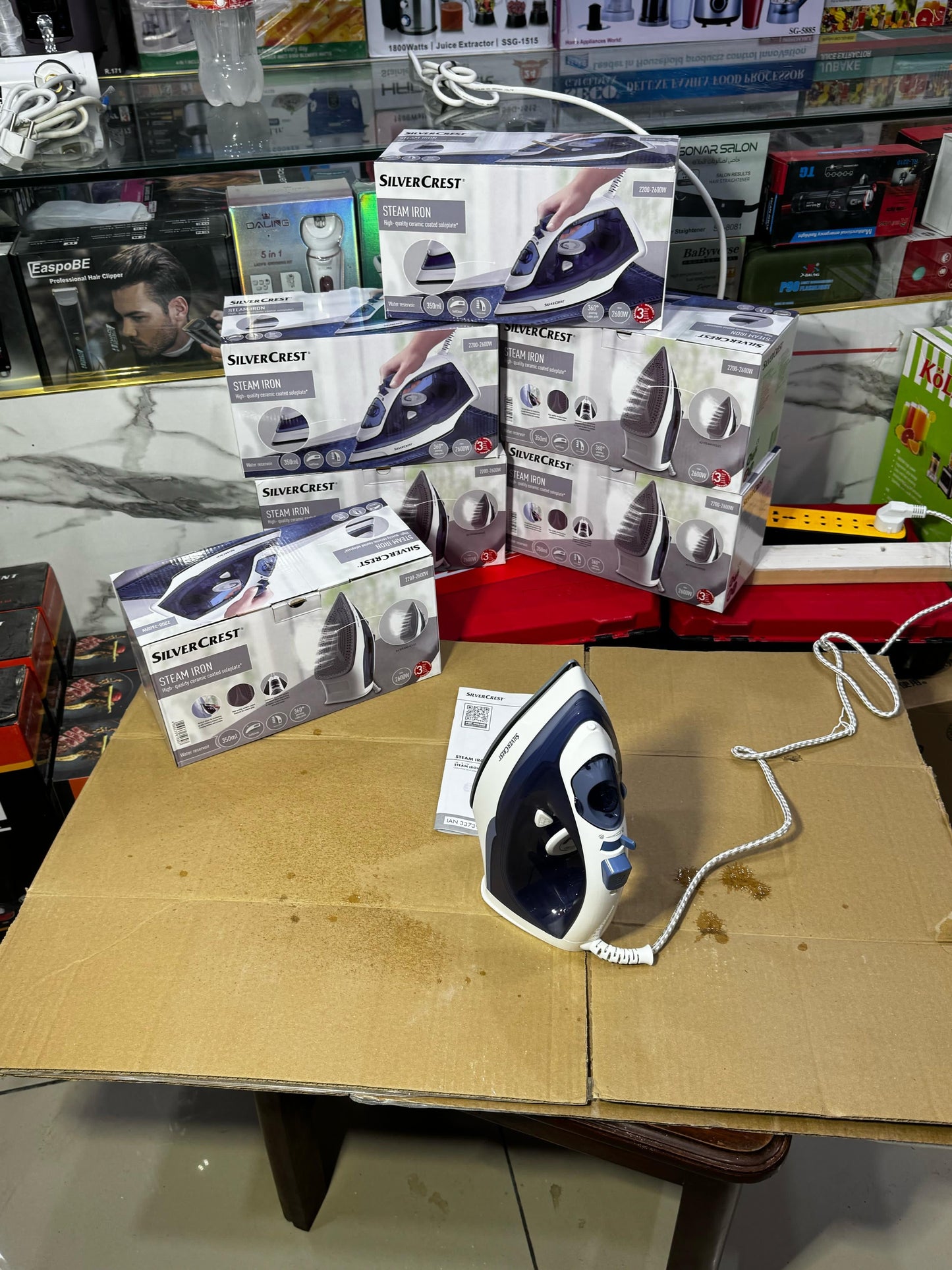 German Lott imported Silver crest steam iron . High Quality