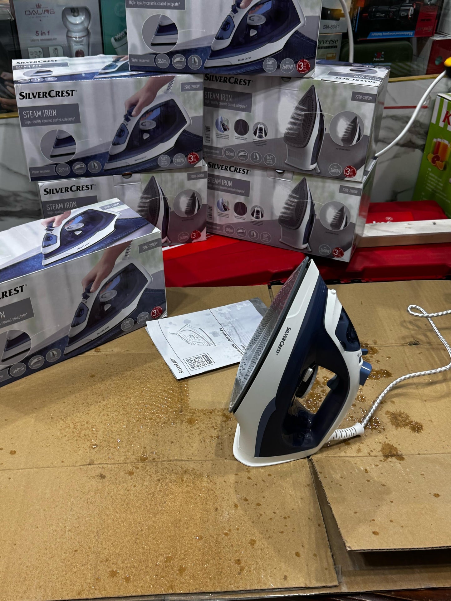 German Lott imported Silver crest steam iron . High Quality