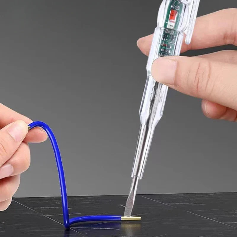 AC24-250V DC12-24V Intelligent Voltage Tester Pen Electric Screwdriver Test Pencil Induction Power Detector Circuit Indicator